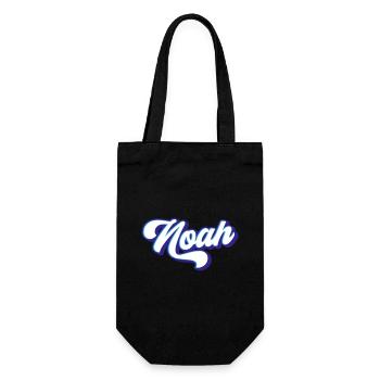 Noah | Colors changeable - Gift Bag for Bottles - black - Front