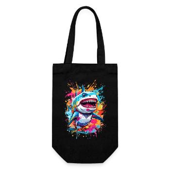 Requin - Sac à bouteille - noir - Devant