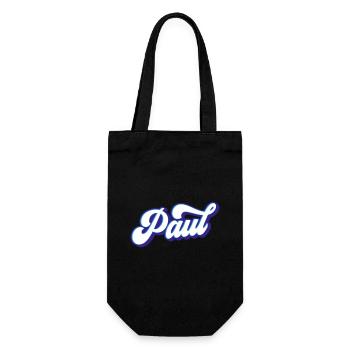 Paul | Colors changeable - Gift Bag for Bottles - black - Front