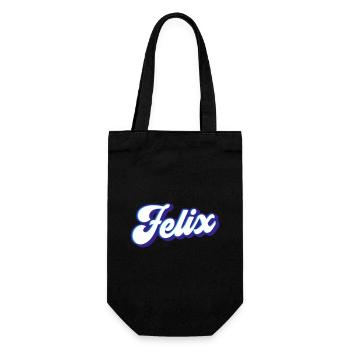 Felix | Colors changeable - Gift Bag for Bottles - black - Front