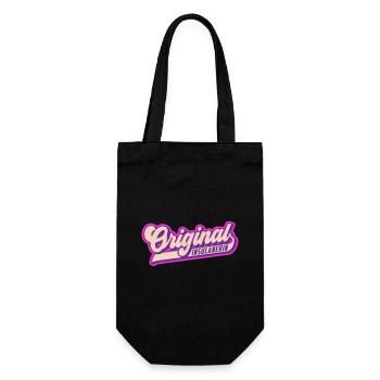 Original Insulanerin | Stolze Inselbewohnerin - Geschenkbeutel für Flaschen - Schwarz - Vorne