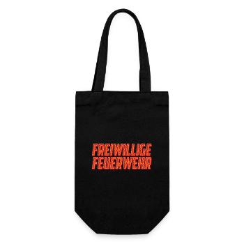 Freiwillige Feuerwehr - Helden des Alltags - Geschenkbeutel für Flaschen - Schwarz - Vorne