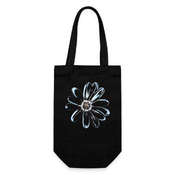 Blossom Vintage - Floral Flower - Gift Bag for Bottles - black - Front