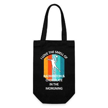 Badminton Badminton Badminton Player Chocolate - Gift Bag for Bottles - black - Front