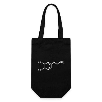 Strukturformel Chemie Wissenschaft Physik Labor - Geschenkbeutel für Flaschen - Schwarz - Vorne