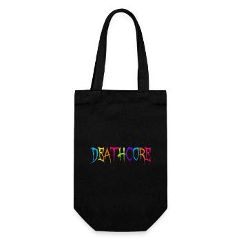 Lustige Deathcore Regenbogenfarben Metalhead - Geschenkbeutel für Flaschen - Schwarz - Vorne