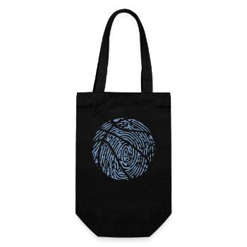 Passionné d’empreintes digitales des joueurs de basketball - - Sac à bouteille - noir - Devant