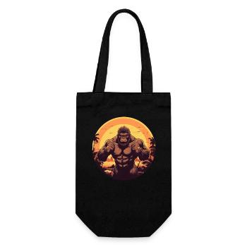 Sunset Legends: Gorilla rencontre Yeti - Sac à bouteille - noir - Devant