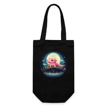 Axolotl at Lake Mondsee in Mexico - Gift Bag for Bottles - black - Front