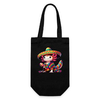 Cinco de Mayo Axolotl : design festif - Sac à bouteille - noir - Devant