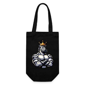 Entraînement de remise en forme Zebra King musclé - Sac à bouteille - noir - Devant
