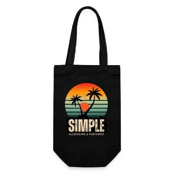 Coucher de soleil 4 - Sac à bouteille - noir - Devant