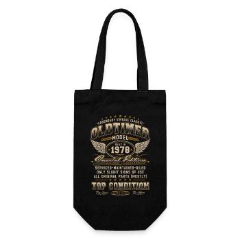 Vintage Car Year 1978 Vintage Birthday Gift - Gift Bag for Bottles - black - Front