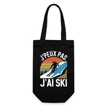 J'peux pas j'ai ski - Sac à bouteille - noir - Devant