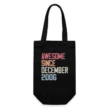 Anniversary December 2006 The original 2006 December - Gift Bag for Bottles - black - Front