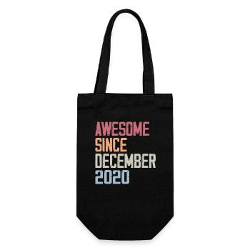 Birthday December 2020 The original 2020 December - Gift Bag for Bottles - black - Front
