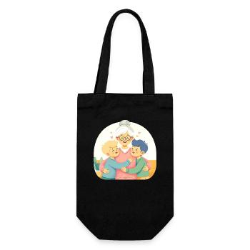 L’étreinte de joie pure de grand-mère - Sac à bouteille - noir - Devant