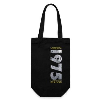 50. Geburtstag Original August 1975 Jahrgang 1975 - Geschenkbeutel für Flaschen - Schwarz - Vorne