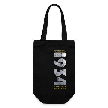 90e anniversaire Original août 1934 Né en 1934 - Sac à bouteille - noir - Devant