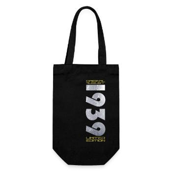 85th Birthday Original August 1939 Born 1939 - Gift Bag for Bottles - black - Front