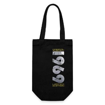 55th Birthday Original August 1969 Born 1969 - Gift Bag for Bottles - black - Front