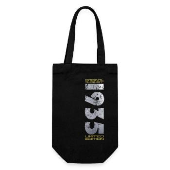 90th Birthday Original August 1935 Vintage 1935 - Gift Bag for Bottles - black - Front