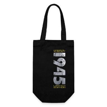 80th Birthday Original August 1945 Born 1945 - Gift Bag for Bottles - black - Front