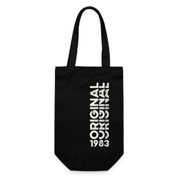 40th Birthday Man Woman Original Vintage 1983 - Gift Bag for Bottles - black - Front