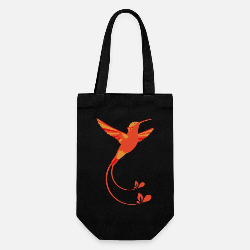 Couleurs de feu colibri - Sac à bouteille - noir