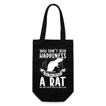 Rat Pet | Rodent House Rat Animals Gift - Gift Bag for Bottles - black - Front