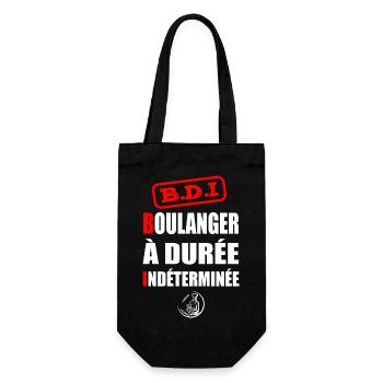 Boulanger à durée indéterminée t-shirt homme - Sac à bouteille - noir - Devant