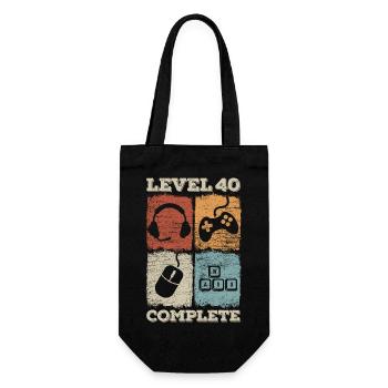 Jeu complet de niveau 40e anniversaire - Sac à bouteille - noir - Devant