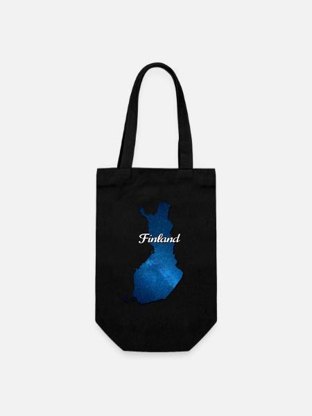 Carte de la Finlande finlande - Sac à bouteille - noir