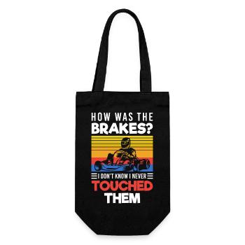 Go-kart kart driver racing karting - Gift Bag for Bottles - black - Front