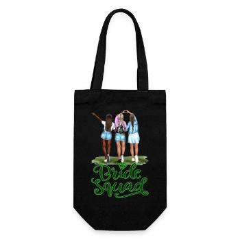 Bride bride wedding stag party bridesmaid party stag party - Gift Bag for Bottles - black - Front