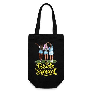 Bride bride wedding stag party bridesmaid party stag party - Gift Bag for Bottles - black - Front