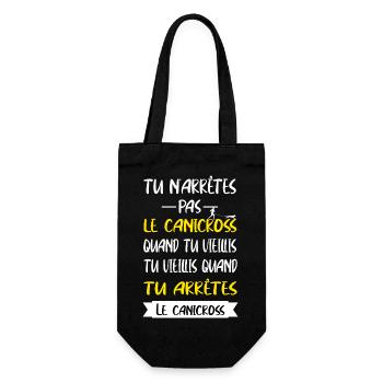 Tu n'arrêtes pas le canicross t-shirt homme - Sac à bouteille - noir - Devant