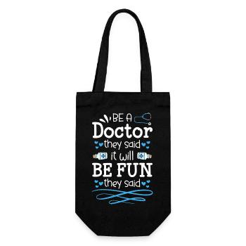 Docteur Médecine Douleur de l’étudiant - Sac à bouteille - noir - Devant