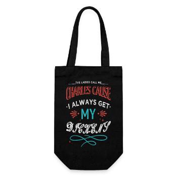 birthday present idea love cat book fan lover - Gift Bag for Bottles - black - Front