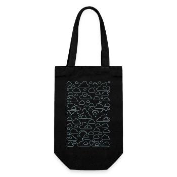 Cloud Surfer Paragliding light - Gift Bag for Bottles - black - Front