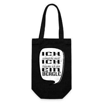 windhund hundeliebhaber zitat humor geburtstag - Geschenkbeutel für Flaschen - Schwarz - Vorne