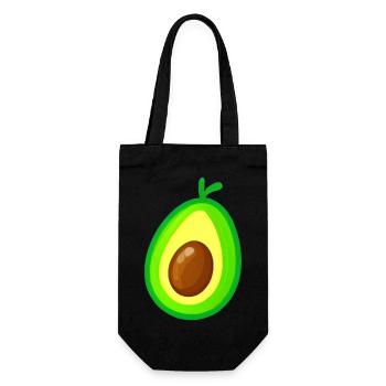 Avocado Icon - Gift Bag for Bottles - black - Front