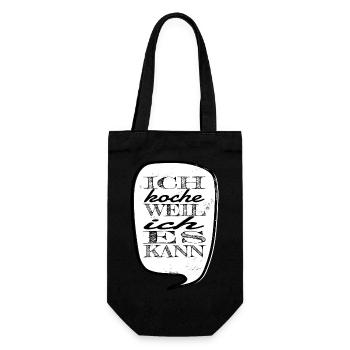 all lives matter geek küche kochen kochkunst - Geschenkbeutel für Flaschen - Schwarz - Vorne