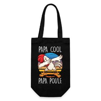 Dabbing Papa Poule Papa Cool Fête des Pères - Sac à bouteille - noir - Devant