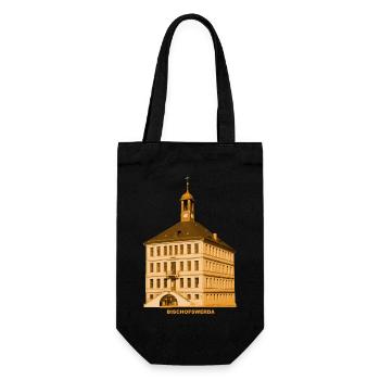 Bischofswerda Town Hall Upper Lusatia Saxony - Gift Bag for Bottles - black - Front