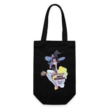 Happy Helloween Witch - Gift Bag for Bottles - black - Front