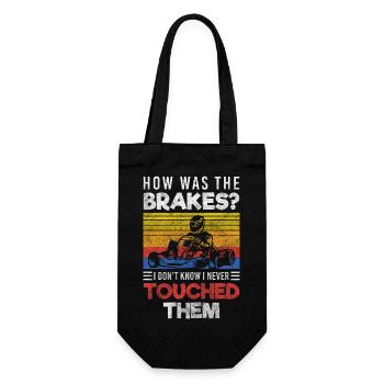 Go-kart kart track race - Gift Bag for Bottles - black - Front