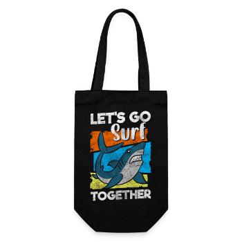 Shark Fin Angler King - Gift Bag for Bottles - black - Front