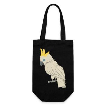 Cockatoo - Gift Bag for Bottles - black - Front