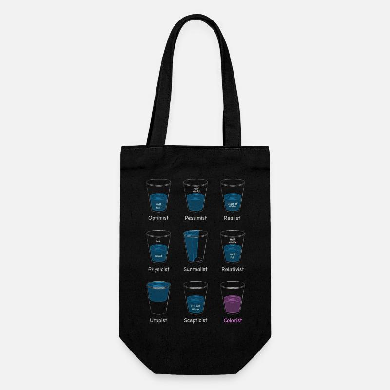 Wasserglas - Geschenkbeutel für Flaschen - Schwarz
